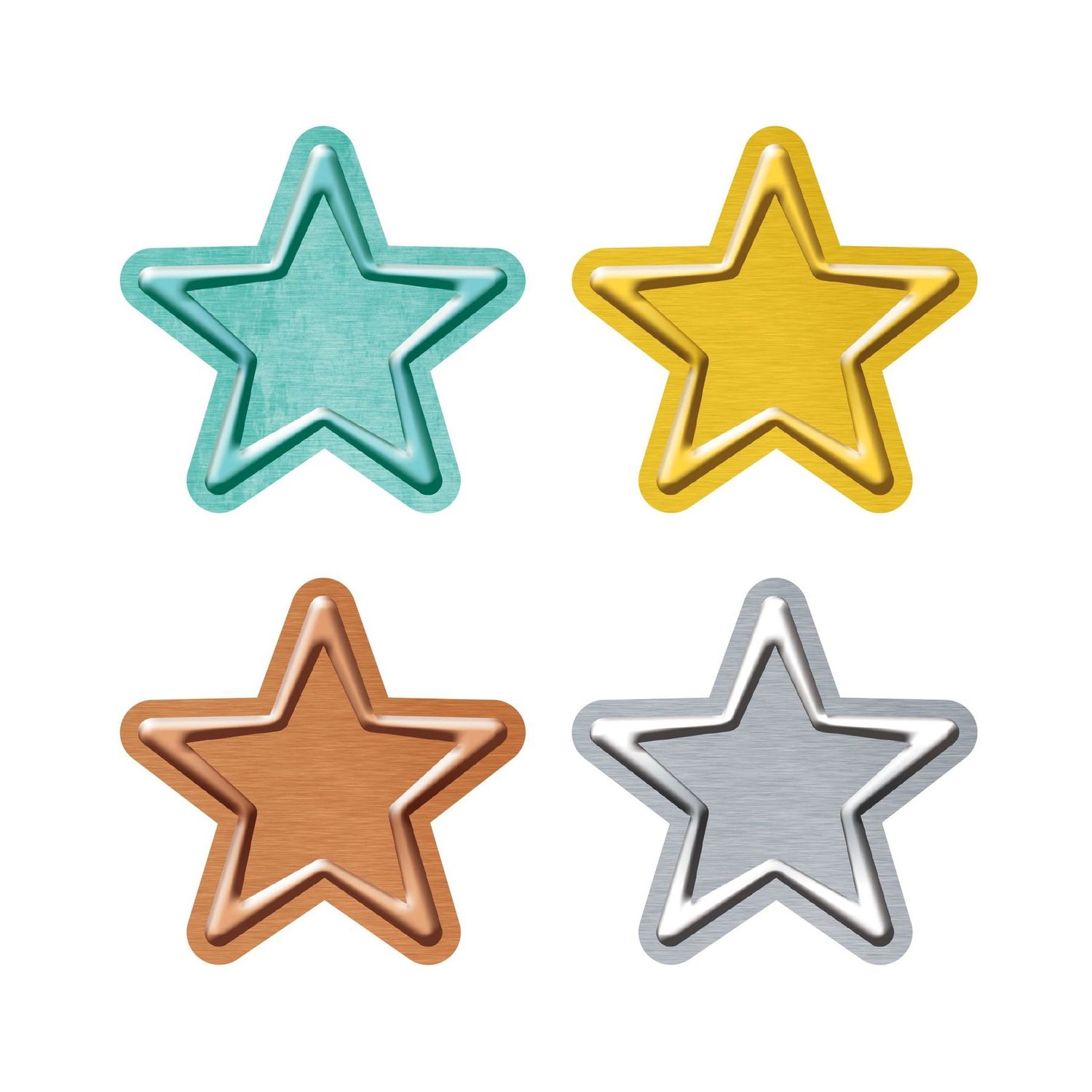I Love Metal Stars Mini Accents Variety Pack