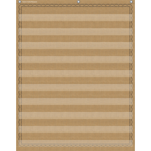 Burlap 10 Pocket Chart