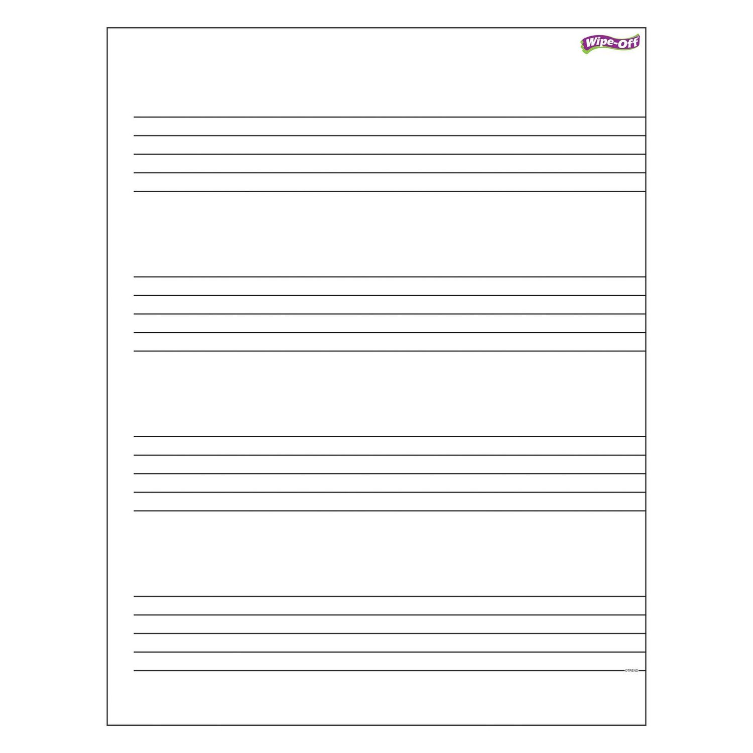 Music Staff Wipe-Off Chart
