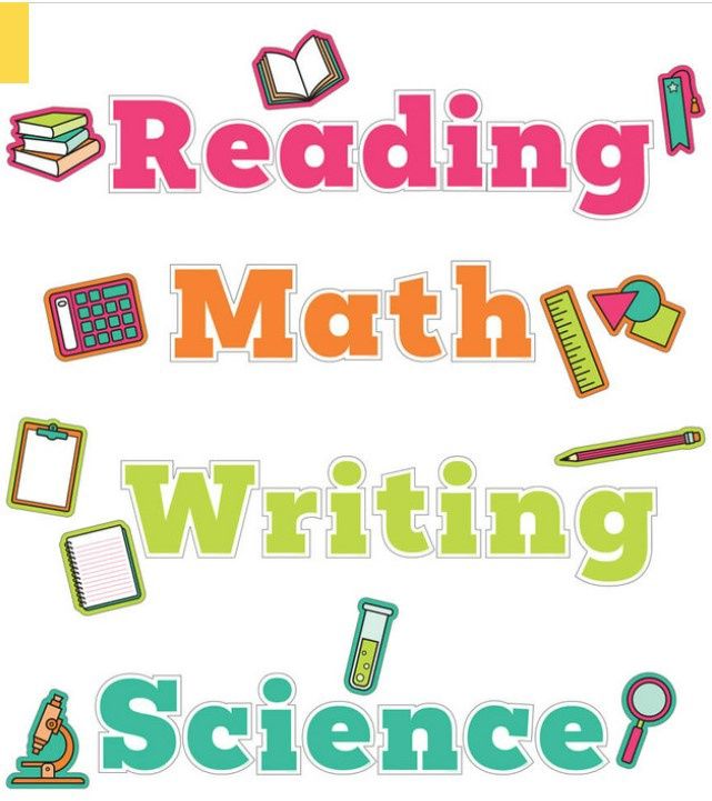 Wall Signs for Core Subjects Bulletin Board Set