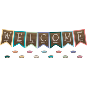 Home Sweet Classroom Pennants Welcome Bulletin Board