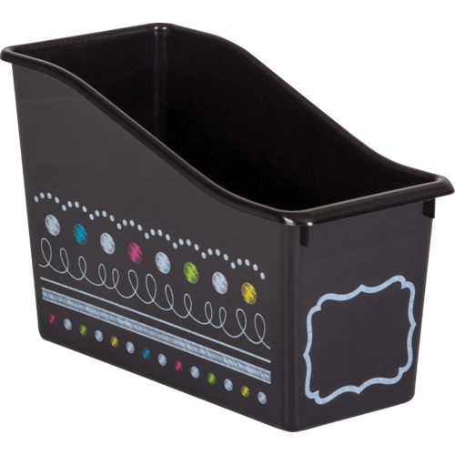 Chalkboard Brights Plastic Book Bin