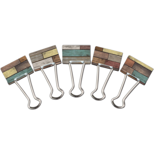 Reclaimed Wood Medium Binder Clips
