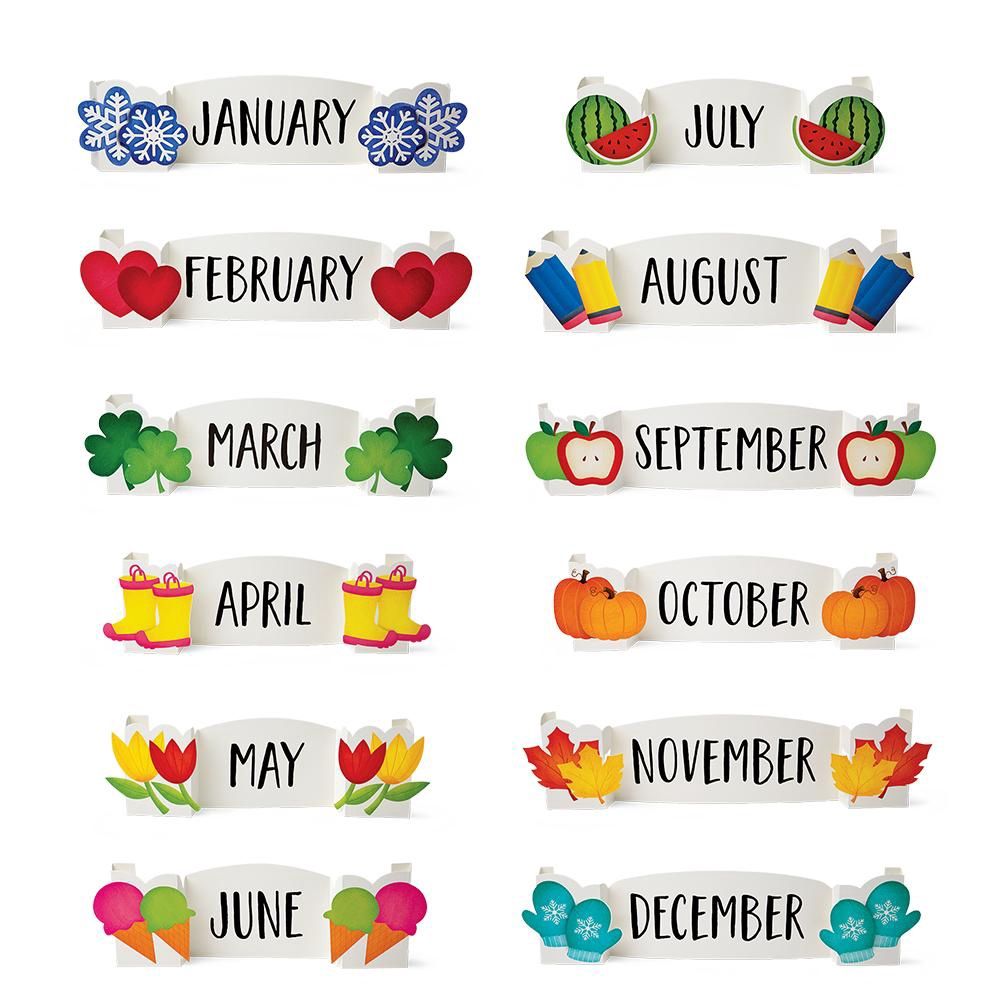 3D Pop Months of the Year