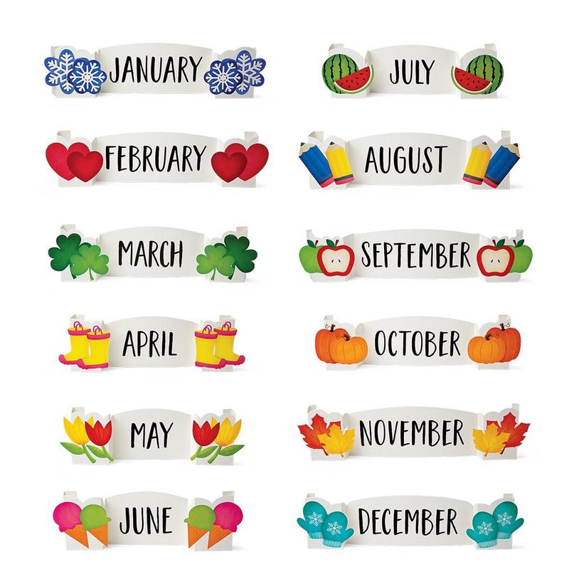 3D Pop Months of the Year