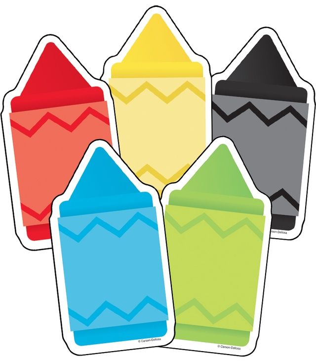 Chunky Crayons Cut Outs