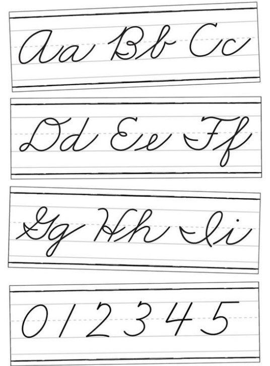 Farmhouse Alphabet Line: Cursive Bulletin Board Set Grade 2-5