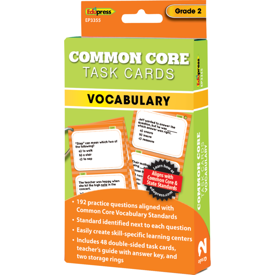 2 Vocabulary Task Cards Grade 2