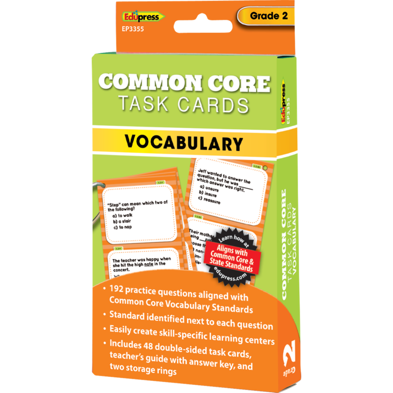 2 Vocabulary Task Cards Grade 2