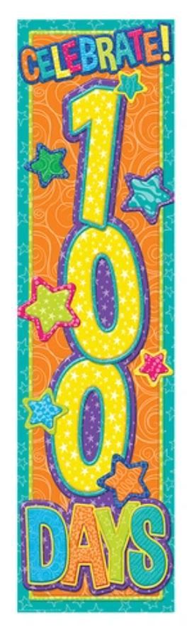 100 Days Vertical Banner (Color My World)