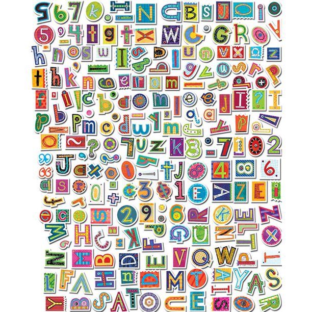 4&quot; Collage Art Designer Letters