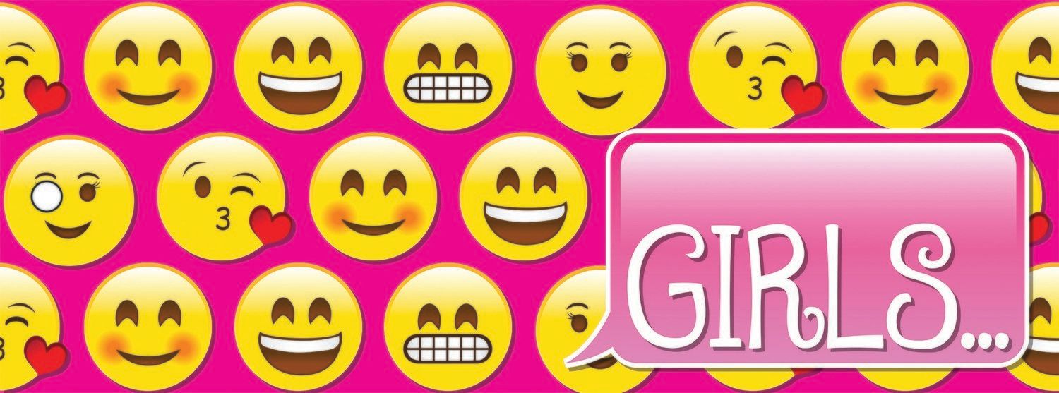 10632 Emoji Girls Laminated Pass