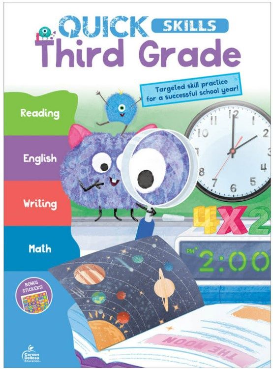 Quick Skills: Third Grade Workbook Grade 3