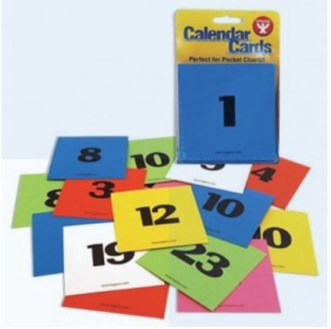 36 Calendar Cards - Apple Red