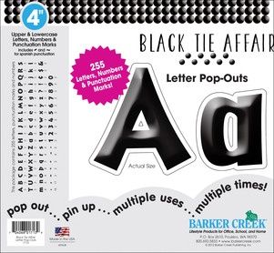 4&quot; Black Tie Affair Pop Outs