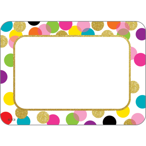 Confetti Name Tags