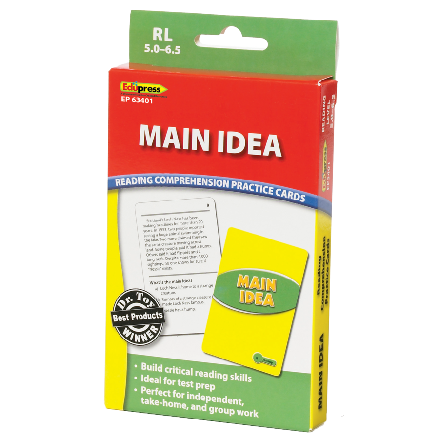 Main Idea Practice Cards Green Level