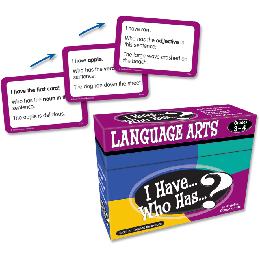 I Have, Who Has Language Arts Game Grd 3-4