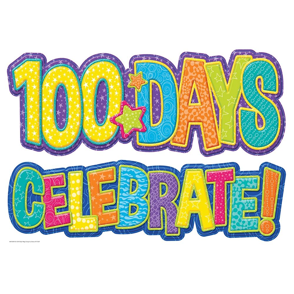 100 Days Bulletin Board Set (Color My World)