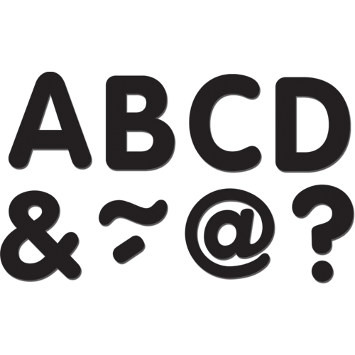 Black Classic 2&quot; Magnetic Letters