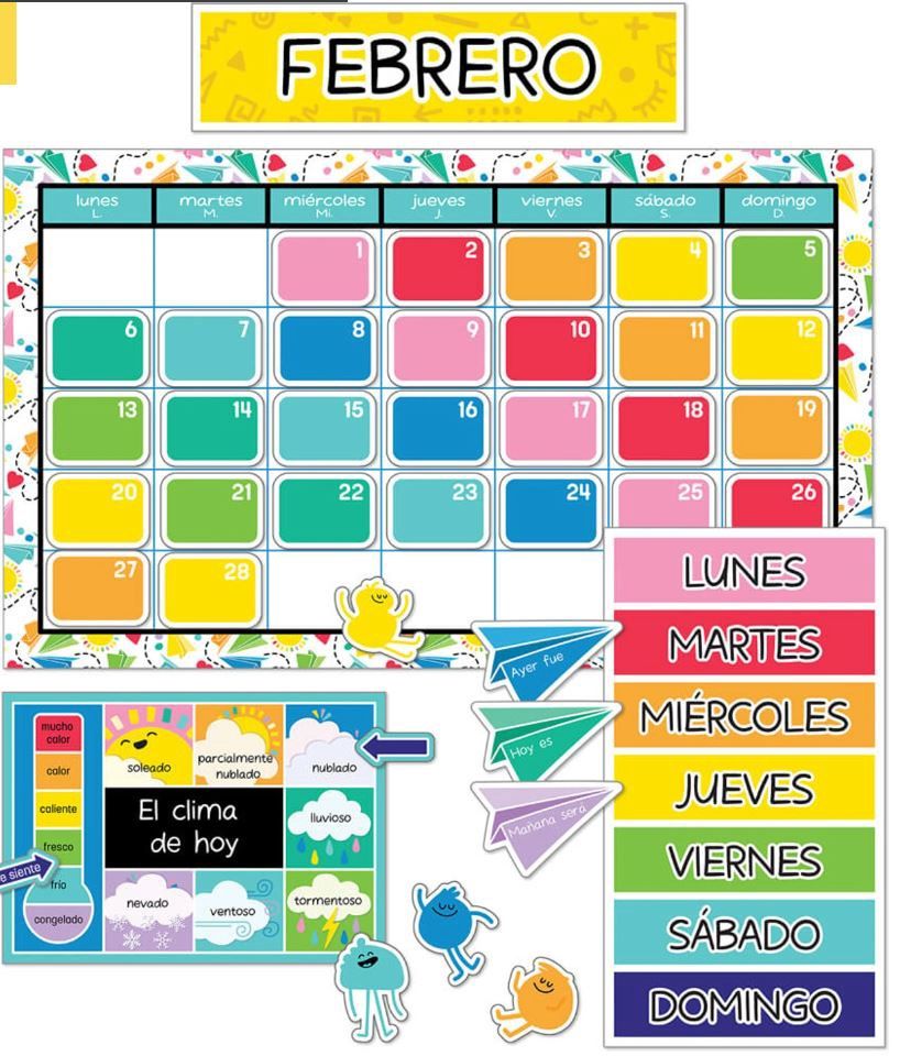 Happy Place Spanish Calendar BBS