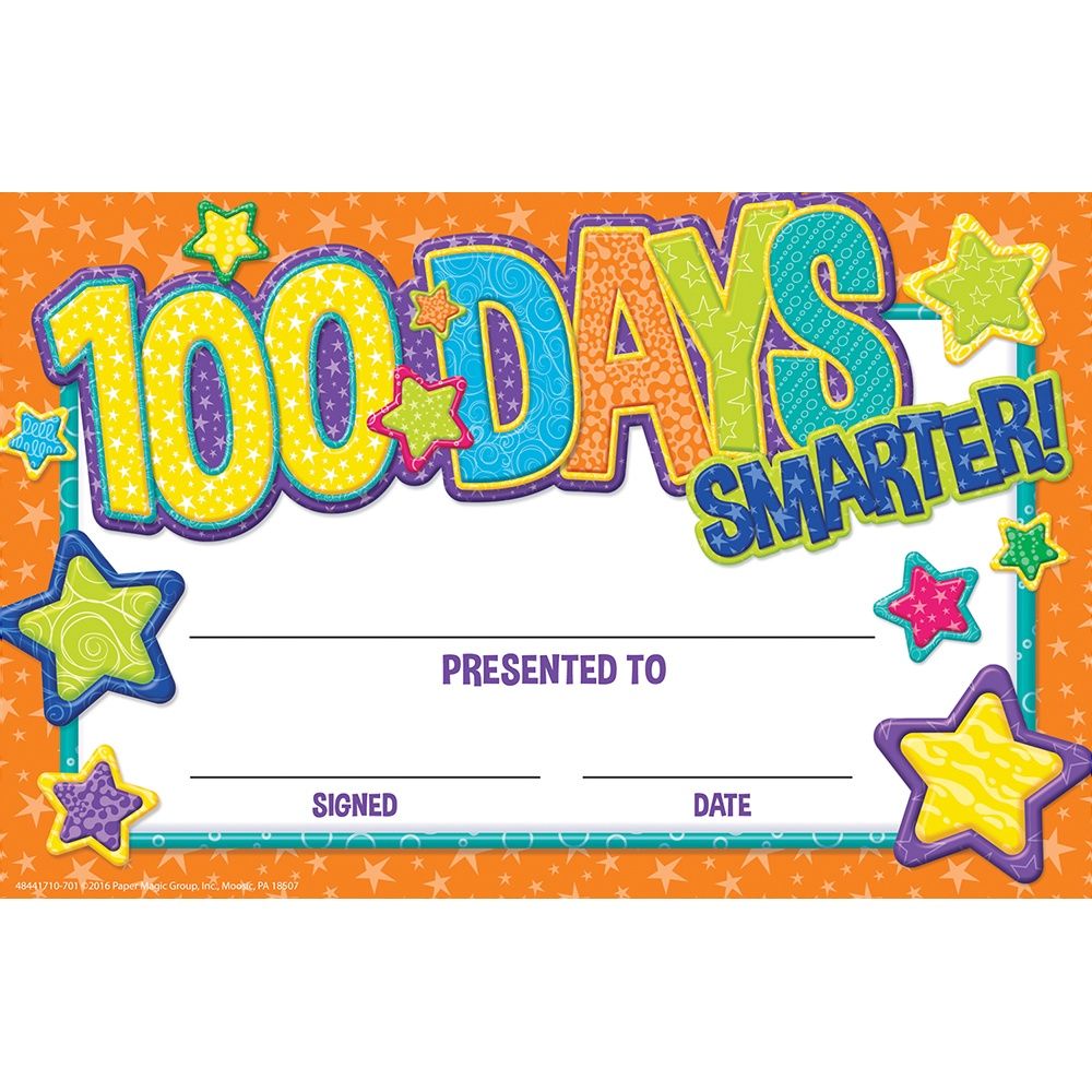 100 Days Recognition Awards (Color My World)