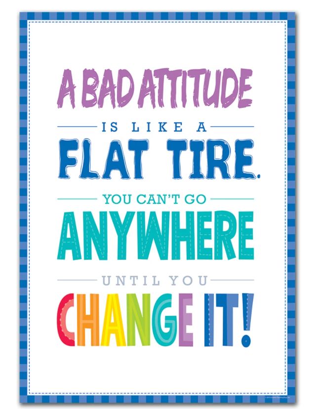 A Bad Attitude Is... Inspire U Poster