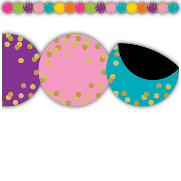 Confetti Circles Magnetic Border