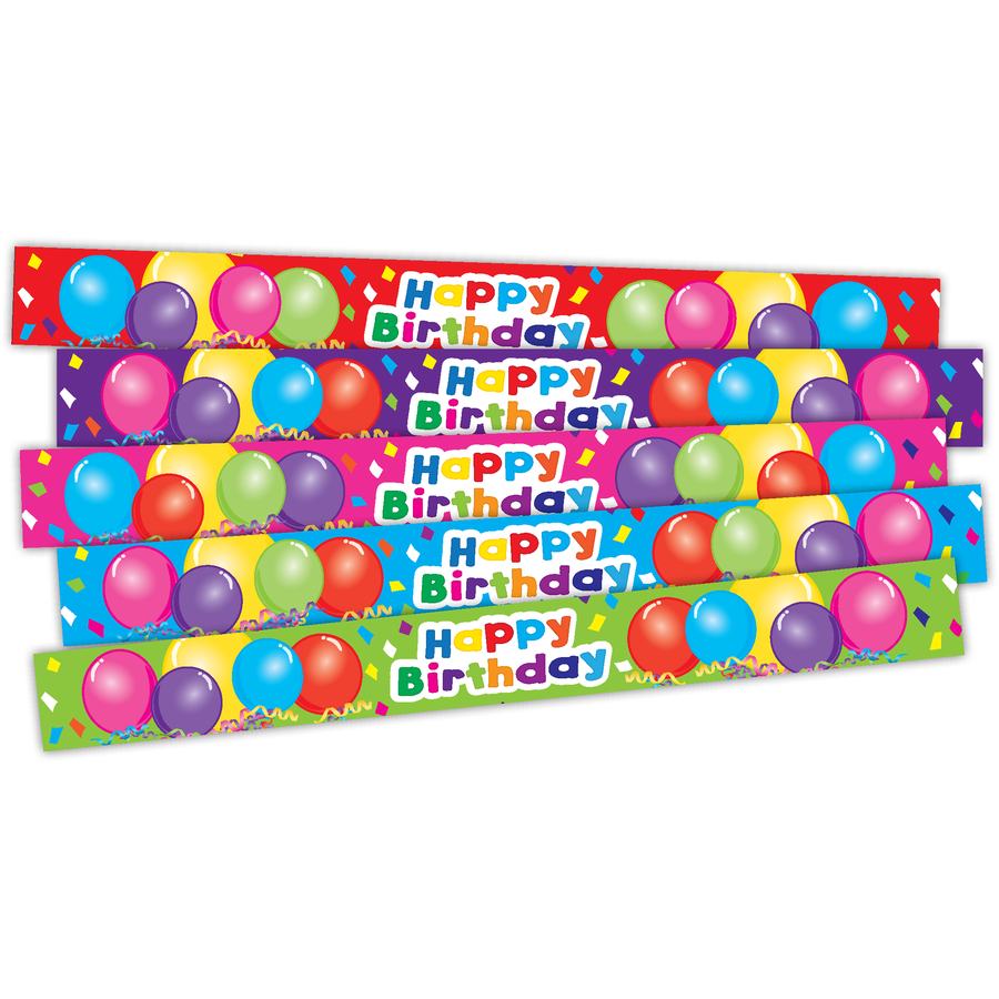 Balloons BDay Slap Bracelets