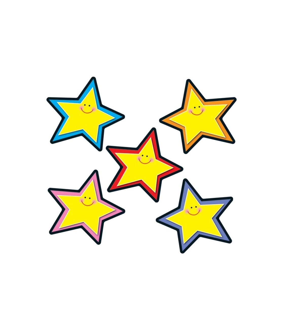 Stars Yellow Asst Cut Outs
