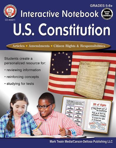 (GR 5-12) US Constitution Interactive Notebook