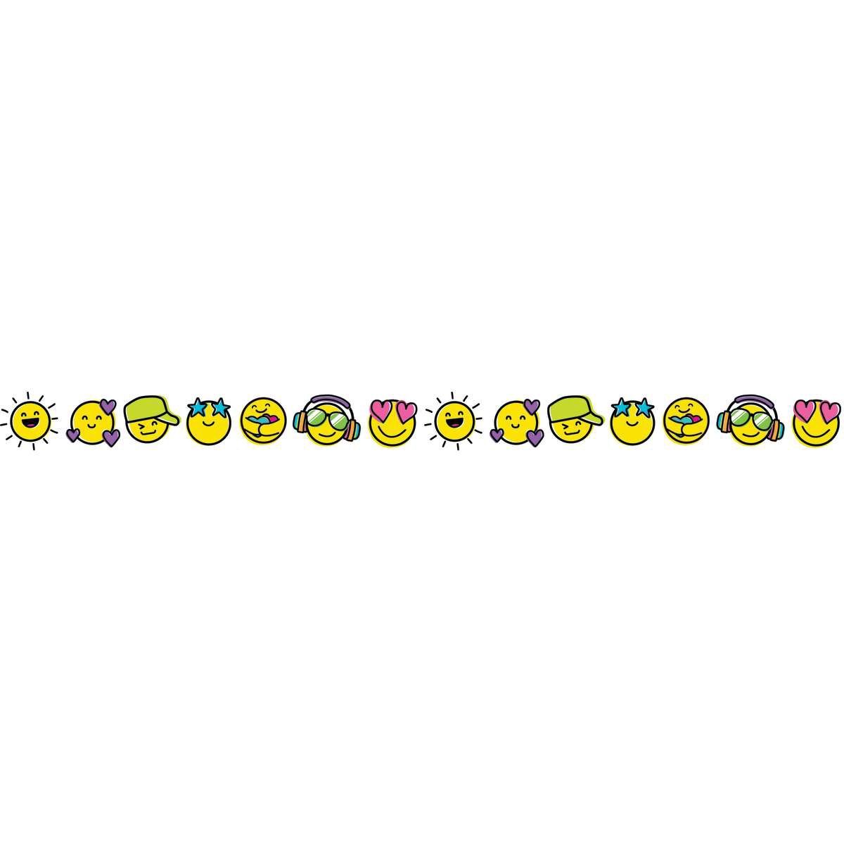 Smiley Faces Straight Borders Kind Vibes