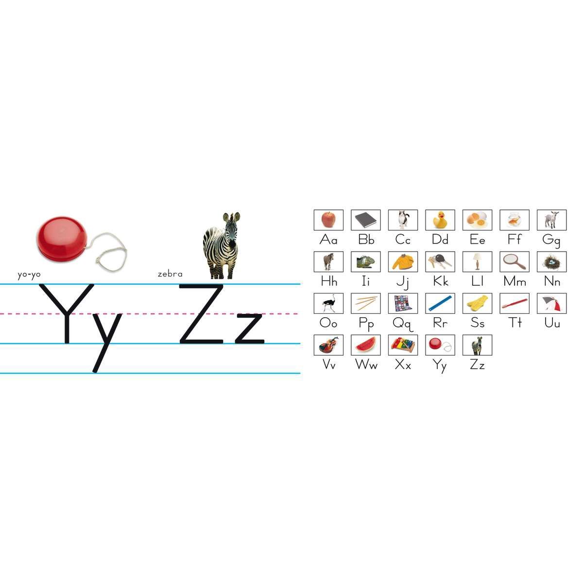 Alphabet Line Traditional Manuscript