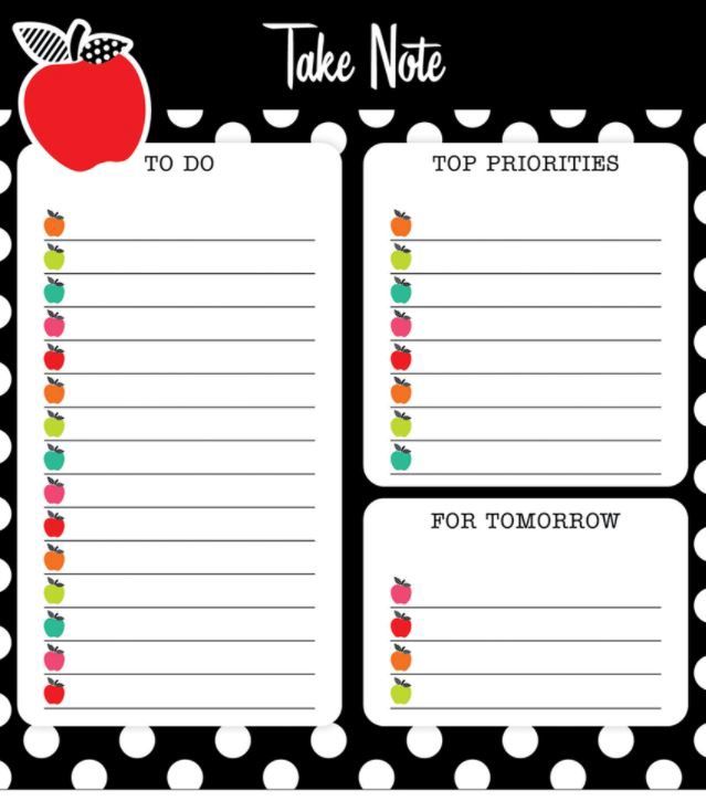 Black White &amp; Stylish Brights Notepad