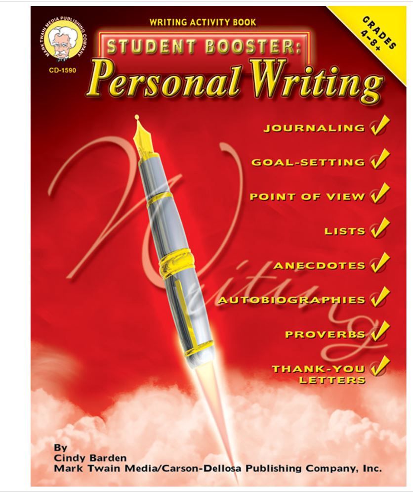Student Booster: Personal Writing Resource Book Grade 4-8