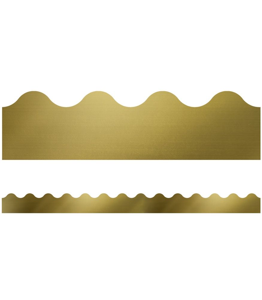 Gold Foil Scalloped Borders