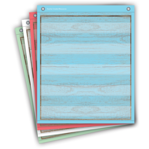 Painted Wood Magnetic Mini Pocket Charts (set of 4)