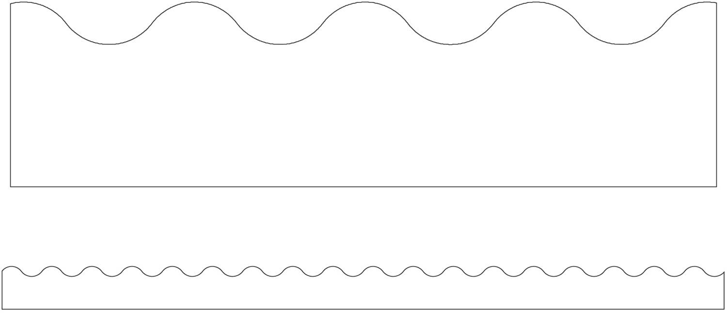 White Scalloped Border Trim