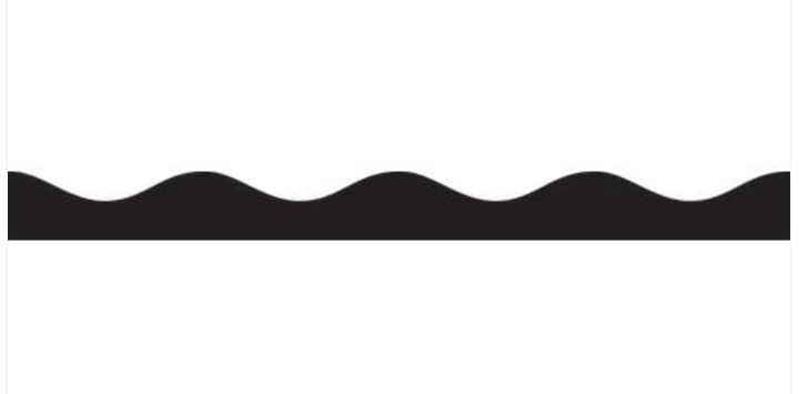 Magnetic Scalloped Border Black