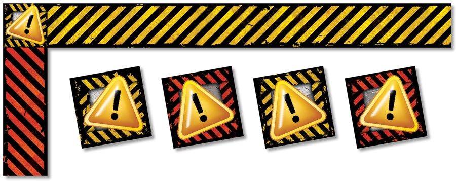 Caution Trimmer Border