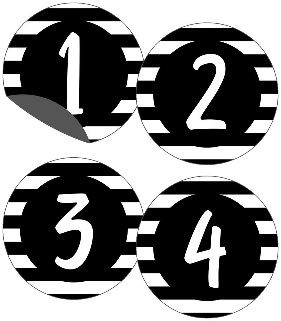 Simply Stylish Numbers Magnetic Cut Outs