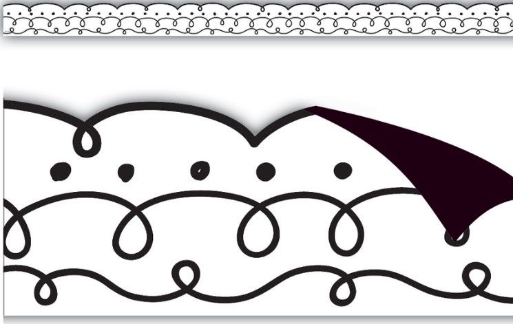 Squiggles and Dots Magnetic Border