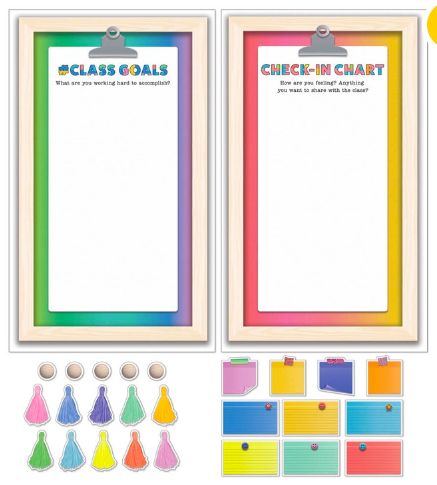 Classroom Community Charts Bulletin Board Set