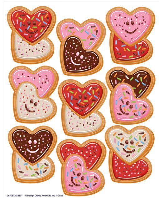 Love Valentines Day Stickers, Large