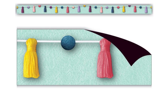 Oh Happy Day Pom-Poms and Tassels Magnetic Border