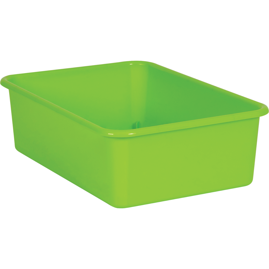 Lime Large Plastic Storage Bin
