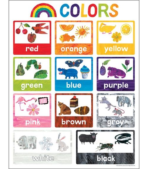 Colors Chart World of Eric Carle