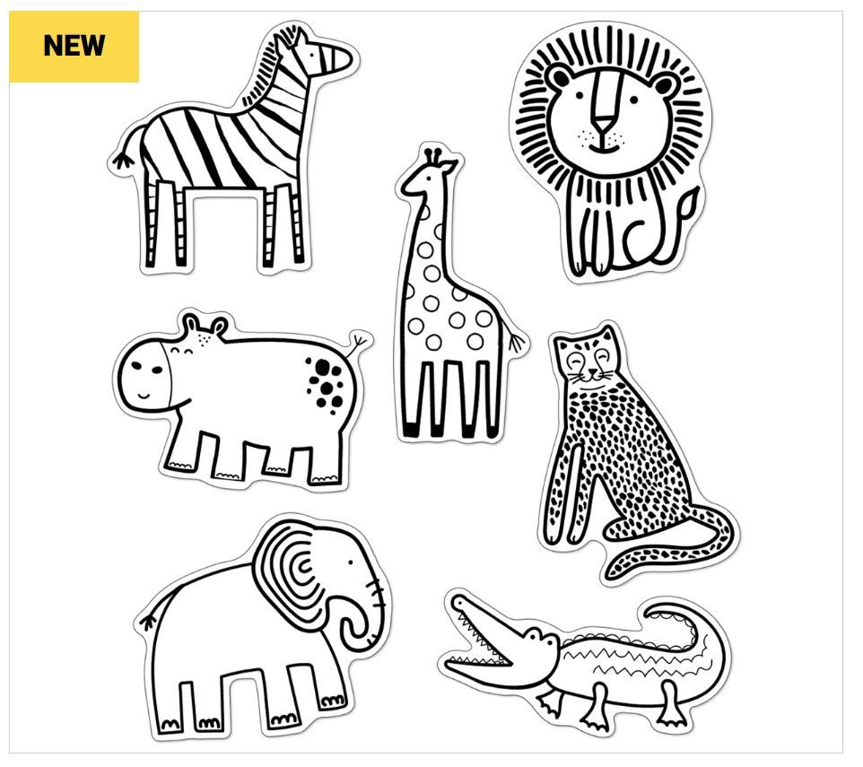 Simply Safari Animals Cut Outs