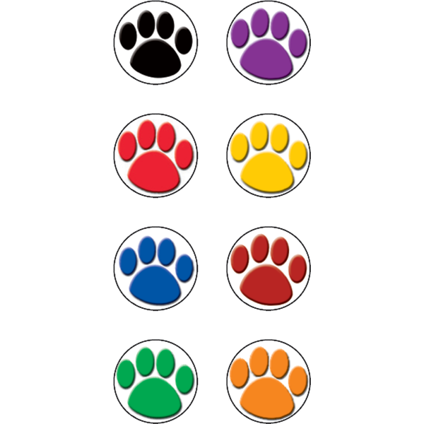 Stickers Mini Colorful Paw Prints