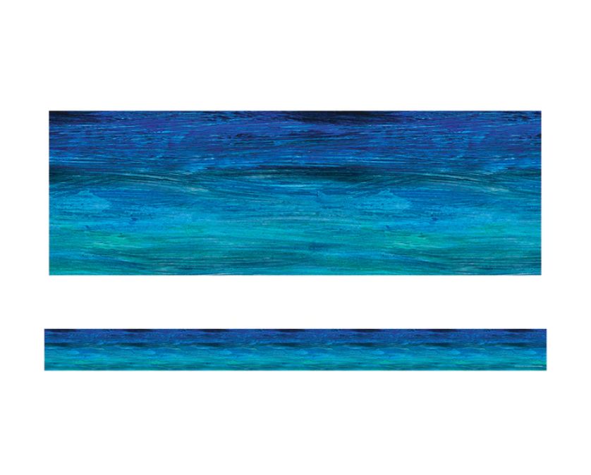 The World of Eric Carle Shades of Blue Straight Border